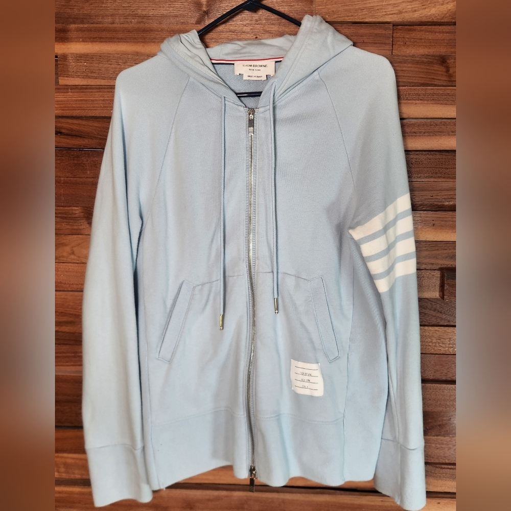 Thom Browne striped 4 bar sweatshirt